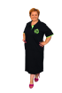 Plus size polo šaty - čierne